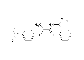 2-(4-nitrophenoxy)-N-(1-phenylethyl)propanamide