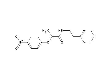N-[2-(1-cyclohexen-1-yl)ethyl]-2-(4-nitrophenoxy)propanamide