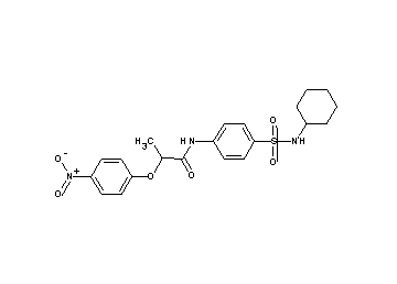 N-{4-[(cyclohexylamino)sulfonyl]phenyl}-2-(4-nitrophenoxy)propanamide