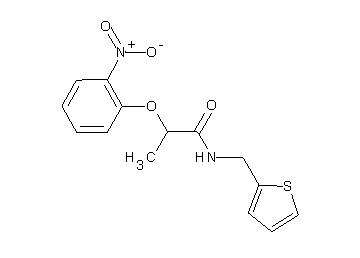 2-(2-nitrophenoxy)-N-(2-thienylmethyl)propanamide