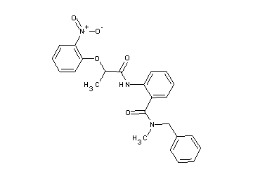 N-benzyl-N-methyl-2-{[2-(2-nitrophenoxy)propanoyl]amino}benzamide