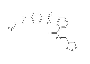 N-(2-furylmethyl)-2-[(4-propoxybenzoyl)amino]benzamide