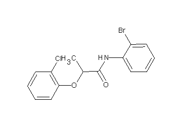 N-(2-bromophenyl)-2-(2-chlorophenoxy)propanamide