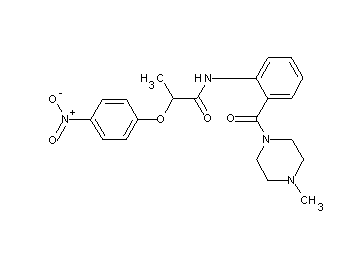 N-{2-[(4-methyl-1-piperazinyl)carbonyl]phenyl}-2-(4-nitrophenoxy)propanamide