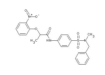 N-(4-{[benzyl(methyl)amino]sulfonyl}phenyl)-2-(2-nitrophenoxy)propanamide
