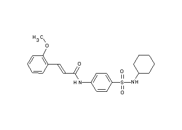 N-{4-[(cyclohexylamino)sulfonyl]phenyl}-3-(2-methoxyphenyl)acrylamide