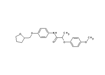 2-(4-methoxyphenoxy)-N-[4-(tetrahydro-2-furanylmethoxy)phenyl]propanamide