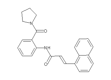 3-(1-naphthyl)-N-[2-(1-pyrrolidinylcarbonyl)phenyl]acrylamide