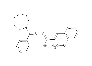 N-[2-(1-azepanylcarbonyl)phenyl]-3-(2-methoxyphenyl)acrylamide