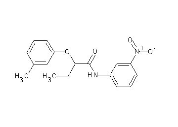 2-(3-methylphenoxy)-N-(3-nitrophenyl)butanamide