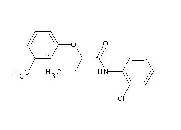 N-(2-chlorophenyl)-2-(3-methylphenoxy)butanamide