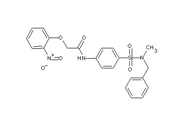 N-(4-{[benzyl(methyl)amino]sulfonyl}phenyl)-2-(2-nitrophenoxy)acetamide