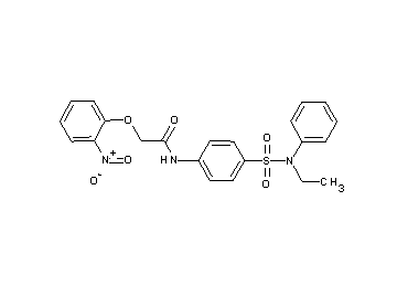 N-(4-{[ethyl(phenyl)amino]sulfonyl}phenyl)-2-(2-nitrophenoxy)acetamide
