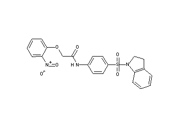 N-[4-(2,3-dihydro-1H-indol-1-ylsulfonyl)phenyl]-2-(2-nitrophenoxy)acetamide
