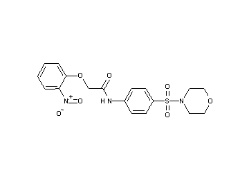 N-[4-(4-morpholinylsulfonyl)phenyl]-2-(2-nitrophenoxy)acetamide