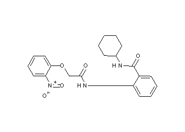 N-cyclohexyl-2-{[(2-nitrophenoxy)acetyl]amino}benzamide
