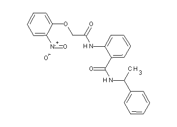 2-{[(2-nitrophenoxy)acetyl]amino}-N-(1-phenylethyl)benzamide