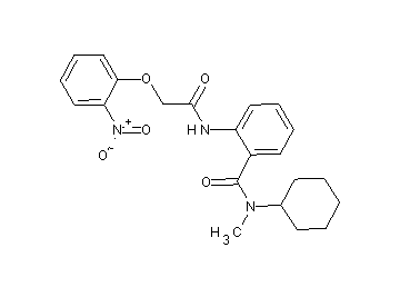 N-cyclohexyl-N-methyl-2-{[(2-nitrophenoxy)acetyl]amino}benzamide