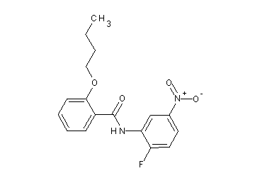 2-butoxy-N-(2-fluoro-5-nitrophenyl)benzamide