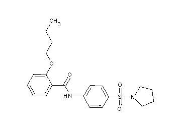 2-butoxy-N-[4-(1-pyrrolidinylsulfonyl)phenyl]benzamide
