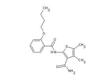 2-[(2-butoxybenzoyl)amino]-4,5-dimethyl-3-thiophenecarboxamide