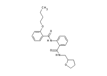 2-butoxy-N-(2-{[(tetrahydro-2-furanylmethyl)amino]carbonyl}phenyl)benzamide