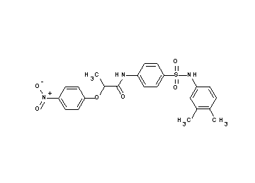 N-(4-{[(3,4-dimethylphenyl)amino]sulfonyl}phenyl)-2-(4-nitrophenoxy)propanamide