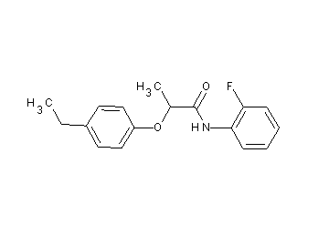2-(4-ethylphenoxy)-N-(2-fluorophenyl)propanamide