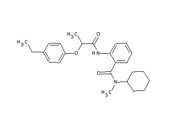 N-cyclohexyl-2-{[2-(4-ethylphenoxy)propanoyl]amino}-N-methylbenzamide