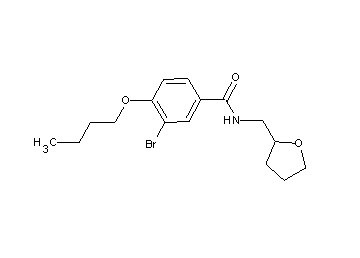 3-bromo-4-butoxy-N-(tetrahydro-2-furanylmethyl)benzamide