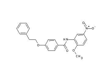 N-(2-methoxy-5-nitrophenyl)-4-(2-phenylethoxy)benzamide
