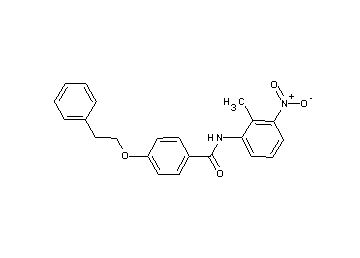N-(2-methyl-3-nitrophenyl)-4-(2-phenylethoxy)benzamide