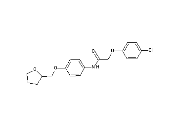 2-(4-chlorophenoxy)-N-[4-(tetrahydro-2-furanylmethoxy)phenyl]acetamide