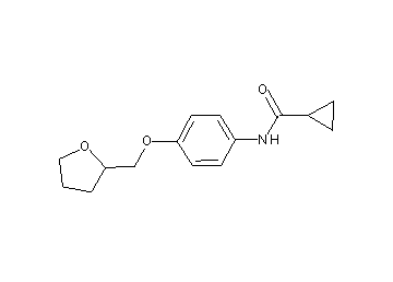 N-[4-(tetrahydro-2-furanylmethoxy)phenyl]cyclopropanecarboxamide