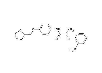2-(2-methylphenoxy)-N-[4-(tetrahydro-2-furanylmethoxy)phenyl]propanamide