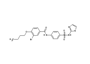 3-bromo-4-butoxy-N-{4-[(1,3-thiazol-2-ylamino)sulfonyl]phenyl}benzamide