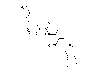 2-[(3-ethoxybenzoyl)amino]-N-(1-phenylethyl)benzamide