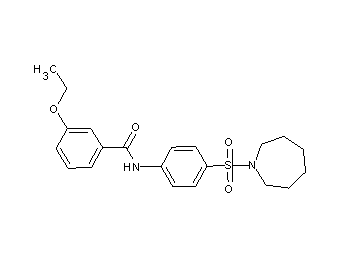 N-[4-(1-azepanylsulfonyl)phenyl]-3-ethoxybenzamide