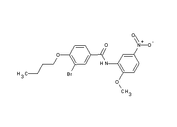 3-bromo-4-butoxy-N-(2-methoxy-5-nitrophenyl)benzamide