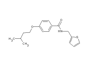 4-(3-methylbutoxy)-N-(2-thienylmethyl)benzamide