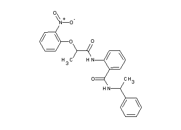 2-{[2-(2-nitrophenoxy)propanoyl]amino}-N-(1-phenylethyl)benzamide