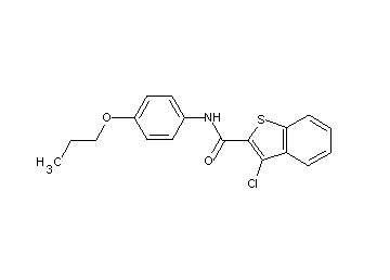 3-chloro-N-(4-propoxyphenyl)-1-benzothiophene-2-carboxamide - Click Image to Close