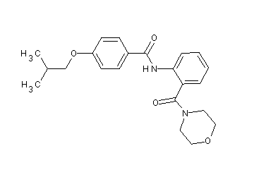 4-isobutoxy-N-[2-(4-morpholinylcarbonyl)phenyl]benzamide
