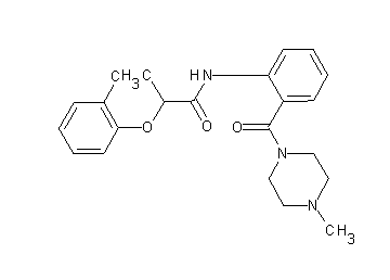 2-(2-chlorophenoxy)-N-{2-[(4-methyl-1-piperazinyl)carbonyl]phenyl}propanamide