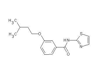 3-(3-methylbutoxy)-N-1,3-thiazol-2-ylbenzamide