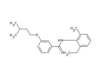 N-(2-ethyl-6-methylphenyl)-3-(3-methylbutoxy)benzamide