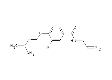 N-allyl-3-bromo-4-(3-methylbutoxy)benzamide
