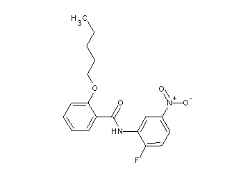 N-(2-fluoro-5-nitrophenyl)-2-(pentyloxy)benzamide