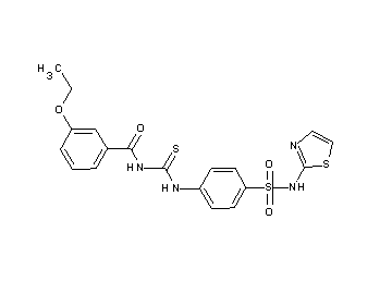 3-ethoxy-N-[({4-[(1,3-thiazol-2-ylamino)sulfonyl]phenyl}amino)carbonothioyl]benzamide