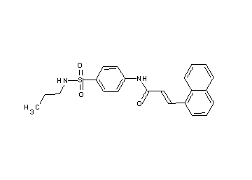 3-(1-naphthyl)-N-{4-[(propylamino)sulfonyl]phenyl}acrylamide - Click Image to Close